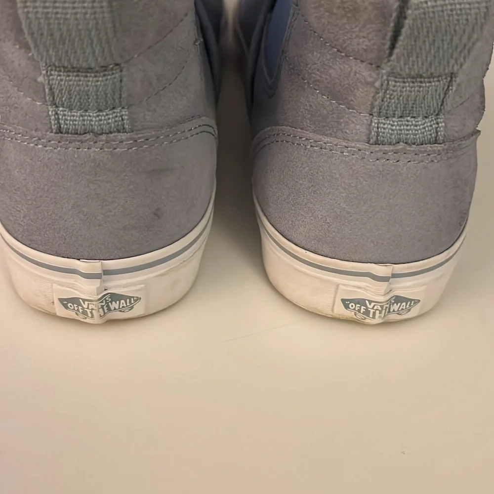 Vans Asher Chelsea Suede Mid Boot in Blue Fog Slip On Sneaker Skater Size 9.5 - Picture 10 of 13